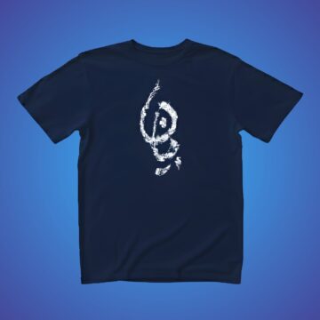 Bayaan Logo Tee - Navy Blue